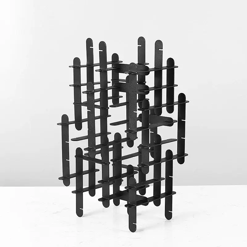 Building Block Frame Ornaments Creative Home Decor Items Living Room Desktop Decoration Accessories Modern Art Abstract Geometry