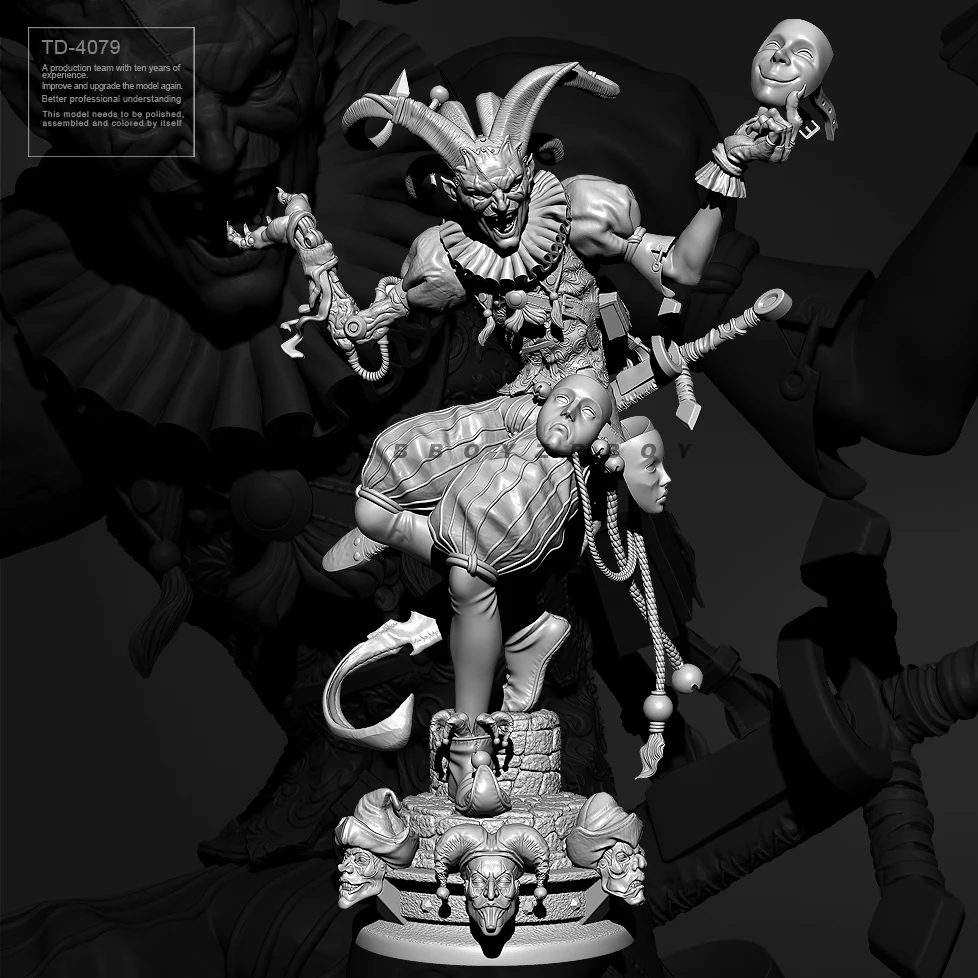 

55mm 75mm Resin model kit self-assembled and colored TD-4079