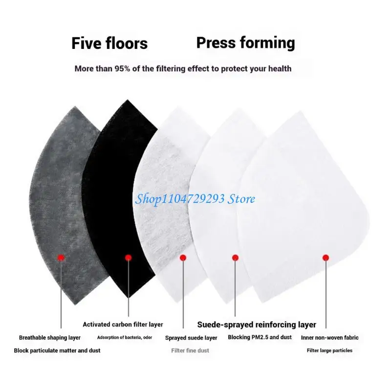 Y2GD Reusable Face Mask Breathing Valves Sports Cycling Outdoor Active Carbon Filter