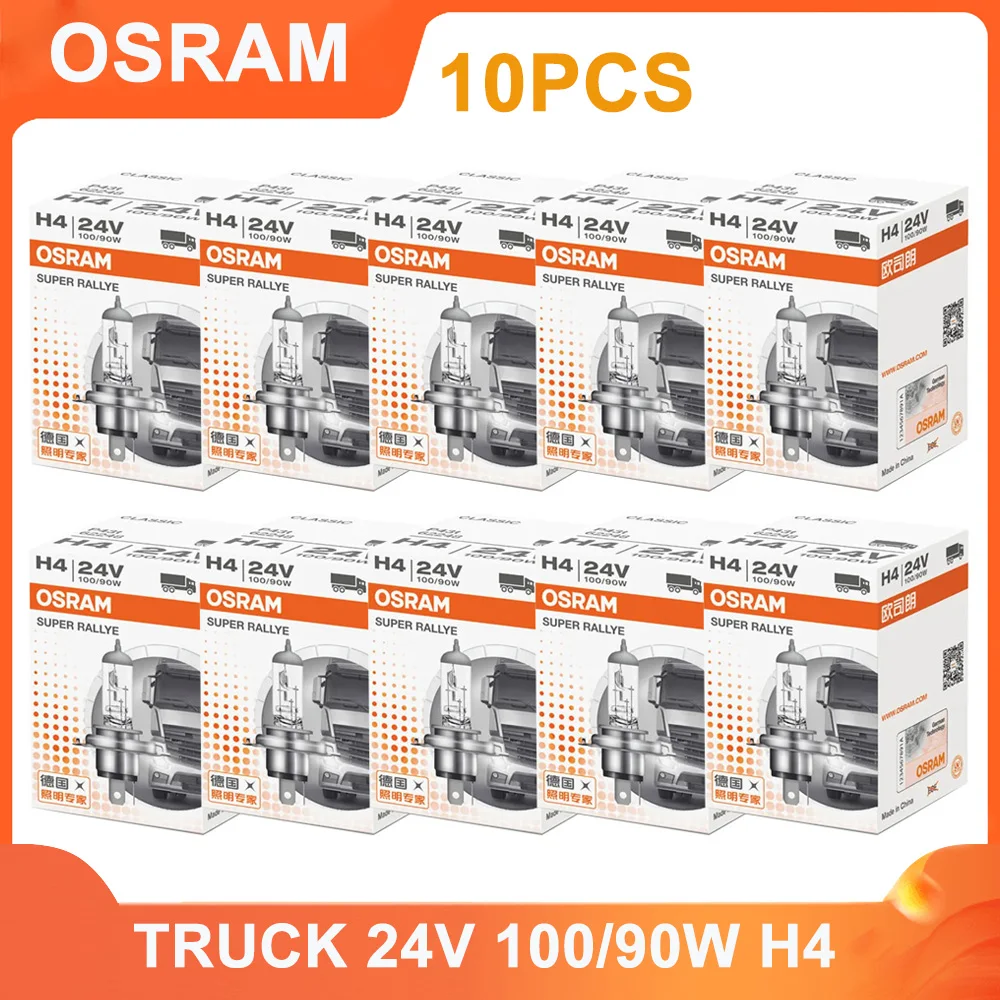 OSRAM SUPER RALLYE Truck Original Headlight H4 62248 P43t Standard Lamp Light HB2 9003 24V 100/90W 3200K Hi/lo Beam Halogen Bulb