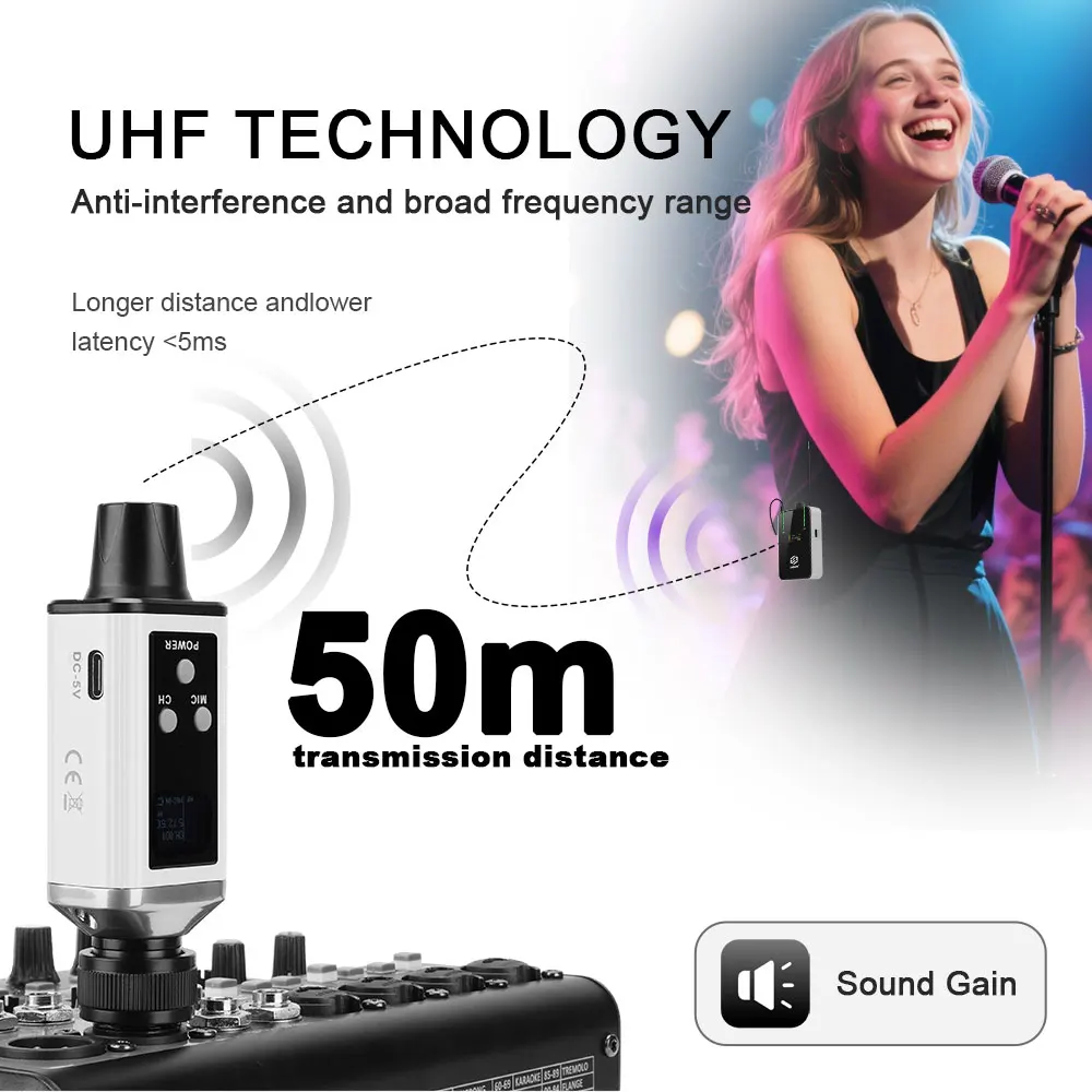 LMBGM AR9 In-Ear-Mono-Monitor mit 16 Signalkanalen und hochauflösendem TFT-Bildschirm, geeignet für Aufnahmestudios und Besprechungen – Detail 4