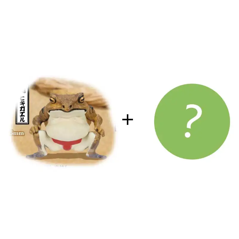 Giapponese Genuino Gacha Modello In Scala Rana Gru Forte Sumo Rana Rospo Rana Antropoomorfico Animale Sveglio Ornamenti Action Figure Giocattoli