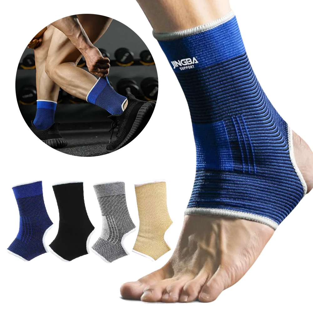 

1Pair Knitted Breathable Sports Ankle Brace LZD Multi-Sport Compression Support for Football Basketball Stability Protector