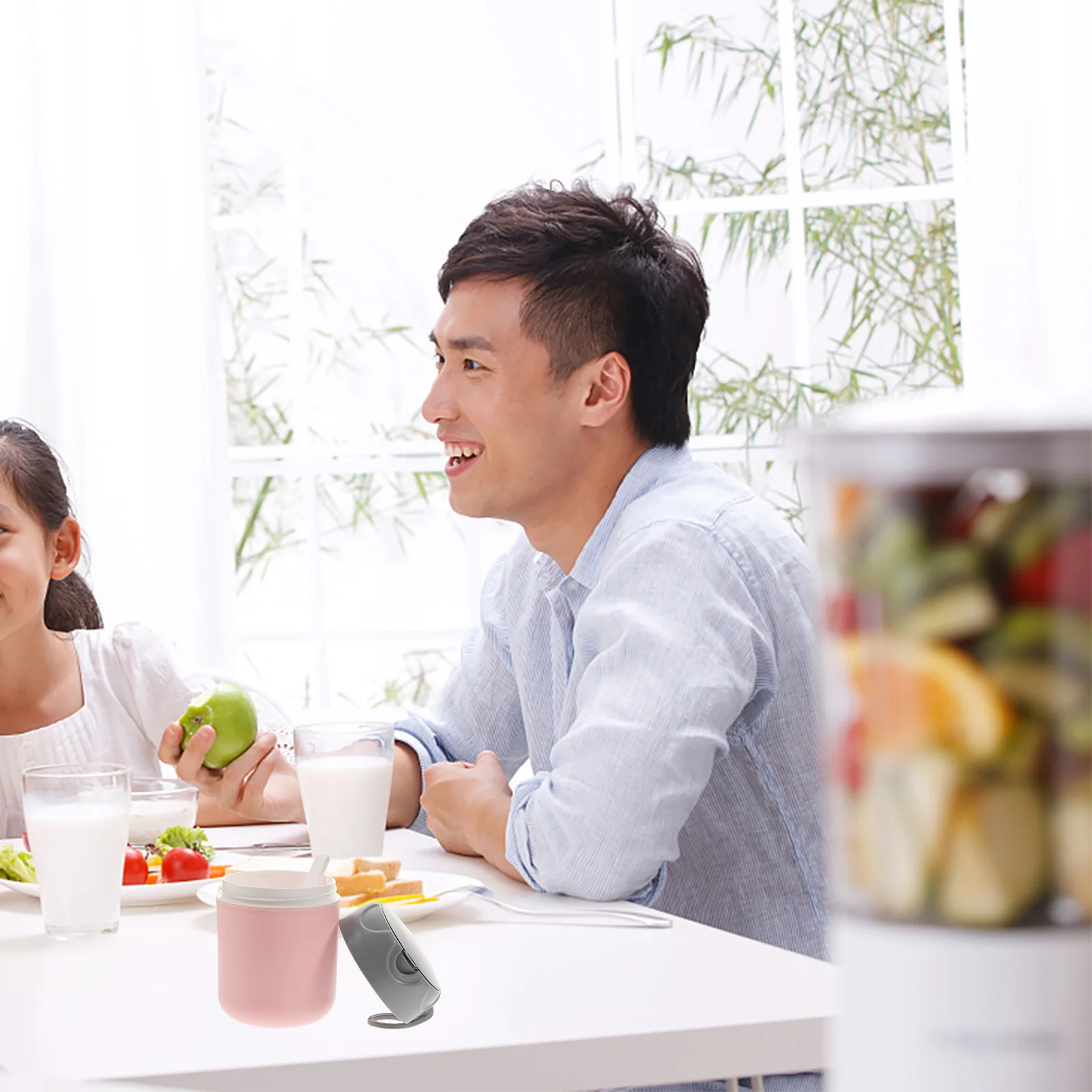 com tampa Recipientes de copo de café da manhã para alimentos Pp Microondas Sopa para ir Suporte de armazenamento de leite