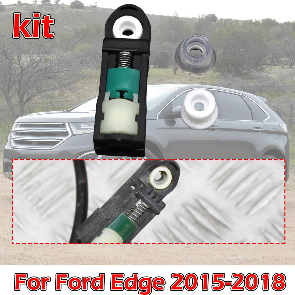 

3Pcs Shift Cable Bushing Connect kit Automatic Transmission Linkage Rod End Repair Grommet For Ford Edge 2015 2016 2017 -2018