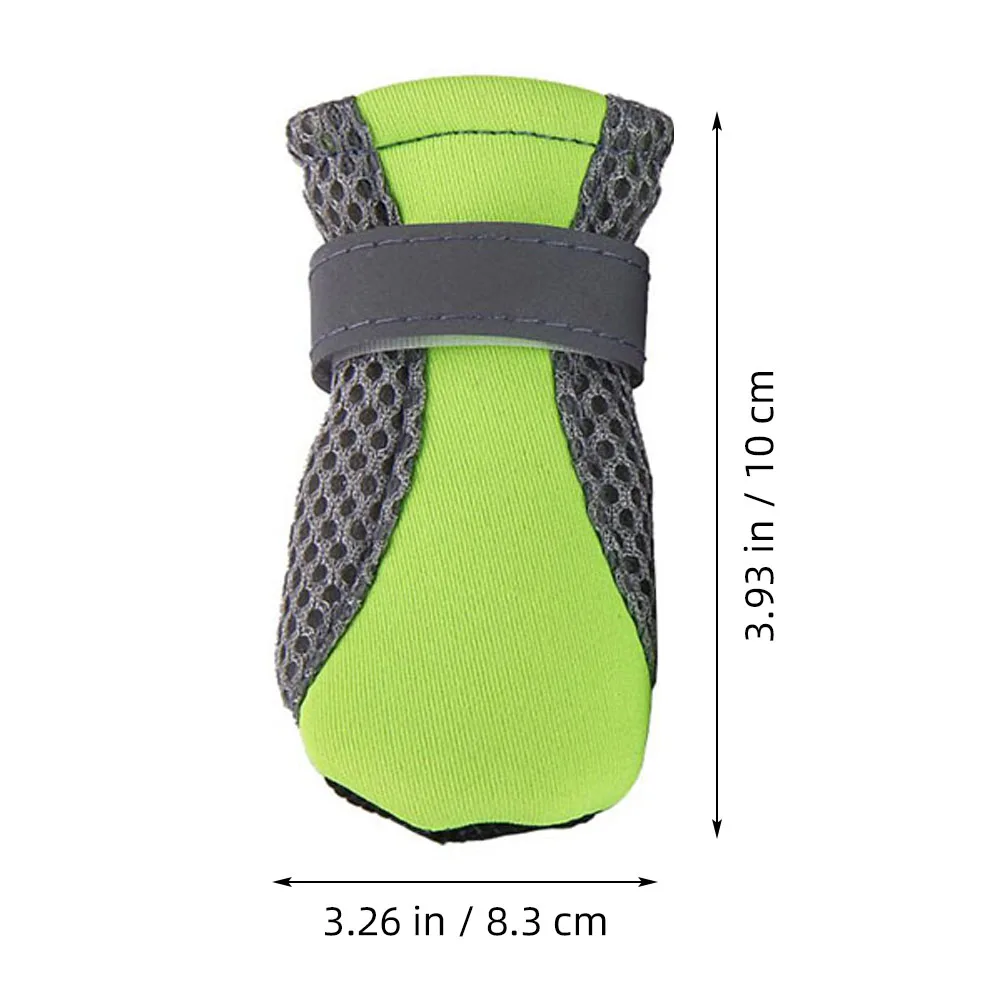 

4pcs Dog Shoes Puppy Boots for Small Dogs Outdoor Hiking Anti Soft Sole Adjustable Snap Closure Pet Protective for Dogs