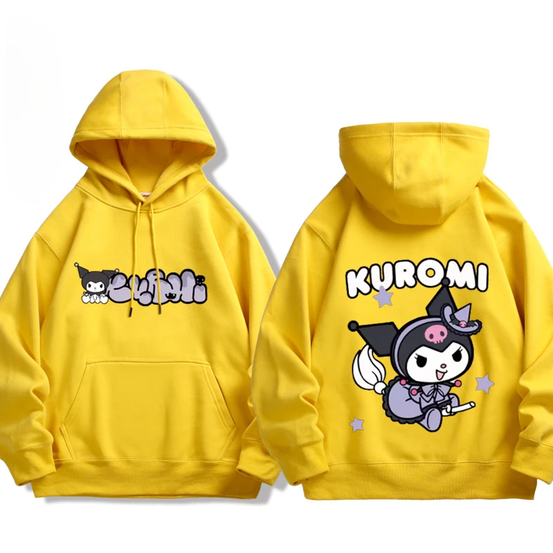 Kuromi women hoodies for Women Cartoon Sweatshirt for Womens and Mens in Spring and Autumn periphery Hoodies Couple\'s Clothing