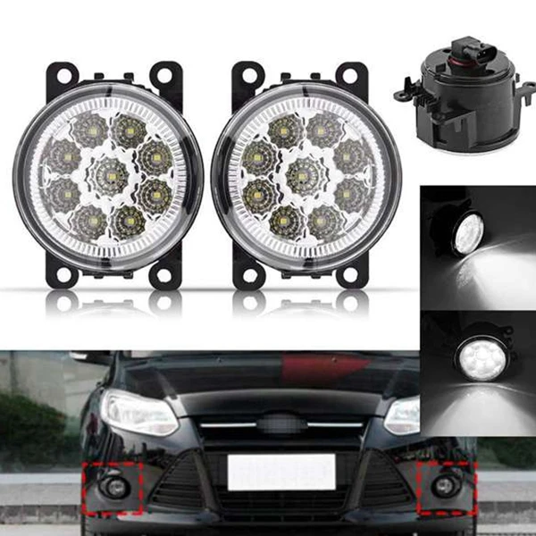 2PCS Car Fog Lamps Lighting For Ford Explorer Transit Focus Fusion For Honda Crosstour CR-V For Nissan Suzuki Renault Peu 990E0-