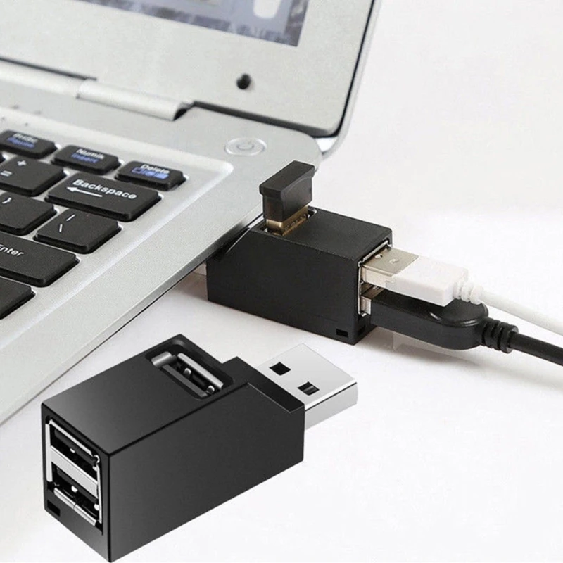 Szybki adapter USB Rozdzielacz HUB USB rozszerza możliwości połączeń urządzeń dzięki 3 portom