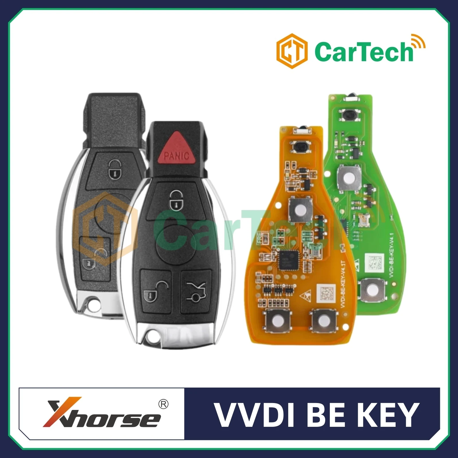 

1 шт. Xhorse VVDI ключ для Benz XNBZT1GL с высококачественным пультом дистанционного управления