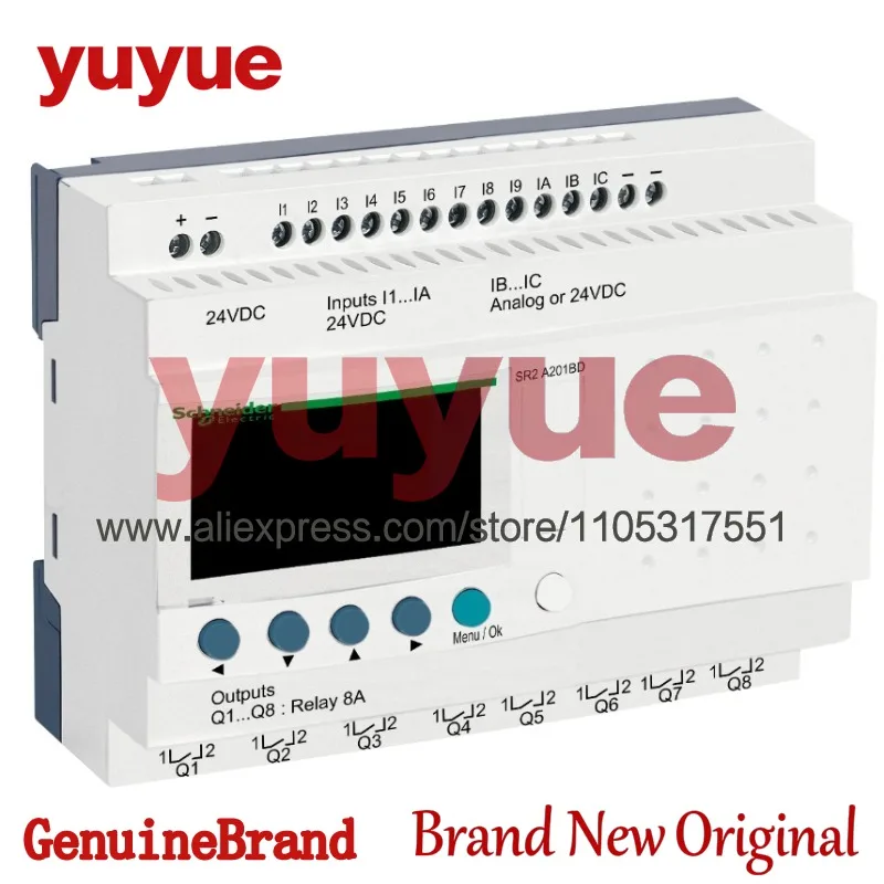 Controlador Schneider Zelio PLC SR2 Relés inteligentes compactos, SR2A201BD SR2B201BD SR2B201JD SR2B202BD SR2A201FU SR2B201B SR2B201FU