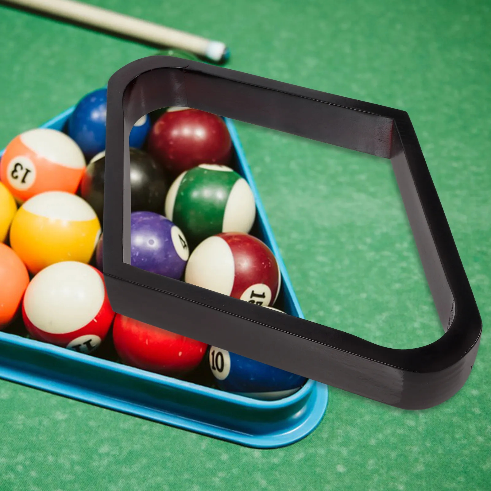 

Rhomb Billiard Rack Wooden Pool Rack for Standard Billiard Balls Lightweight Portable Stable Design Perfect for Room