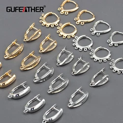 GUFEATHER,20pcs/lot,M818,jewelry accessories,pass REACH,nickel free,18k gold plated,clasp hooks,jewelry making,necklace bracelet