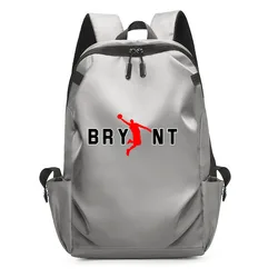 Oxford Wear-resistant Waterproof Laptop Backpack Men Women's USB Port Business Rucksack BRY NT Letter 24 Number Pattern Print