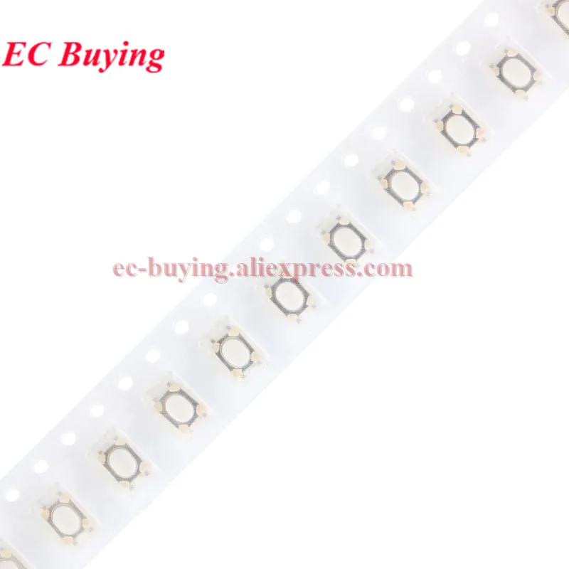 100Pcs/5Pcs 3*4*2mm Tact Switch Button Switch 2Pin Touch Switch SMD Micro Switch 3x4x2mm for MP3 MP4 Phone Key Switch 3*4*2.5mm