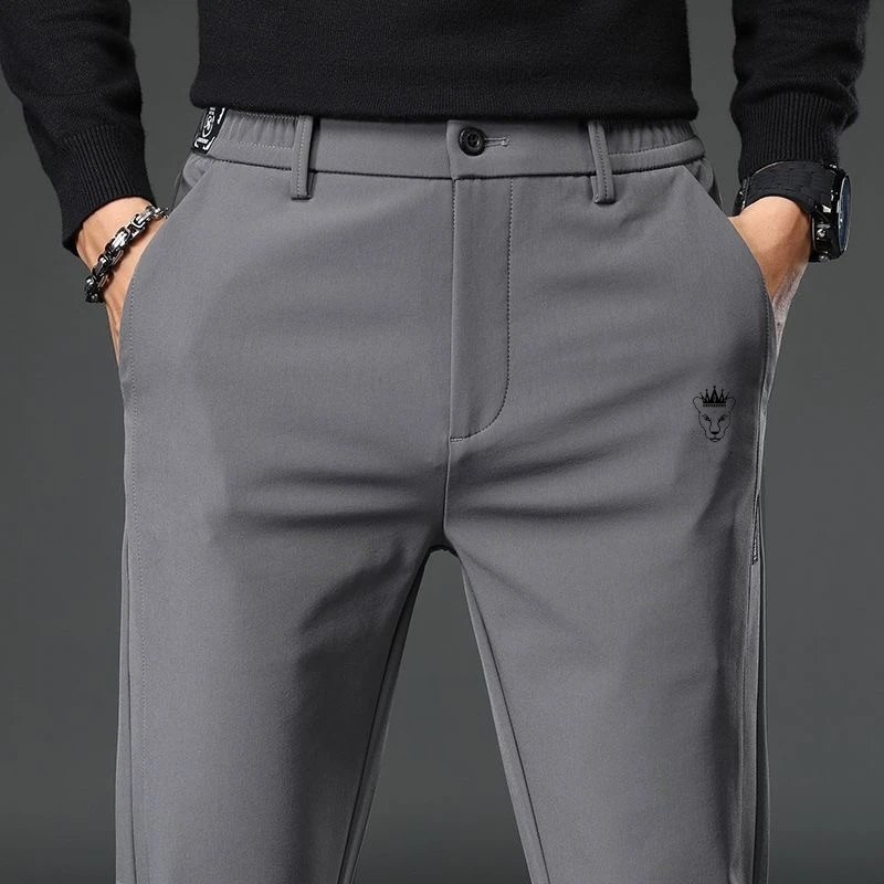 Autumn new men's golf straight pants, slim fashion casual golf pants, high quality elastic golf sports pants