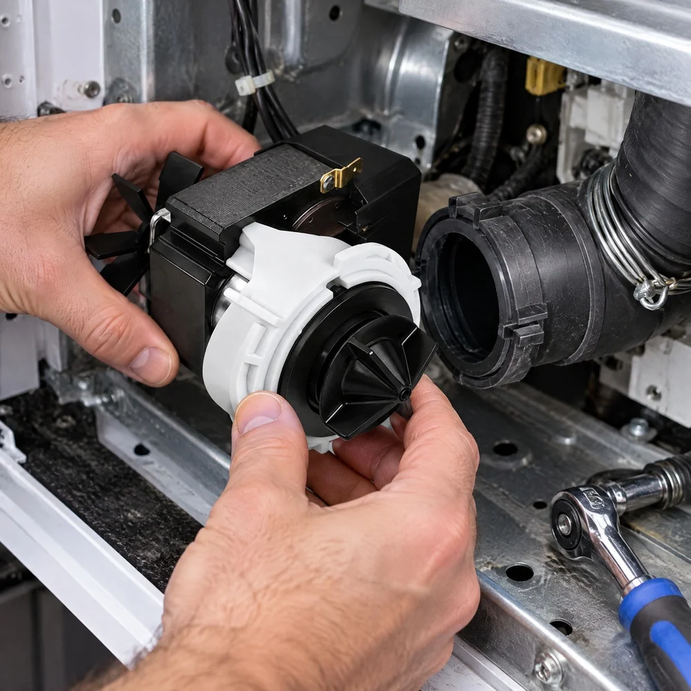 For fisher & Paykel GWL11 Compatible Drain Pump 479595 Built to Maintain Drainage Efficiency Through Frequent Use Cycles