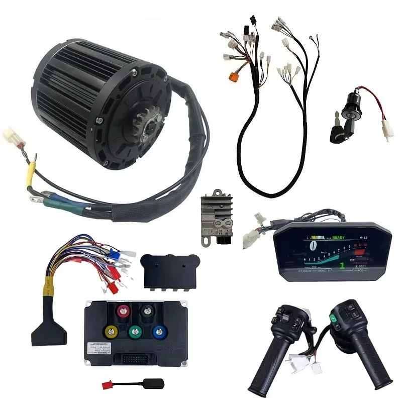 

Комплект для переоборудования электроскутера с двигателем QS Motor 3000W QS138 70H PMSM, контроллером Fardriver ND72450 и 5-дюймовым дисплеем V1.