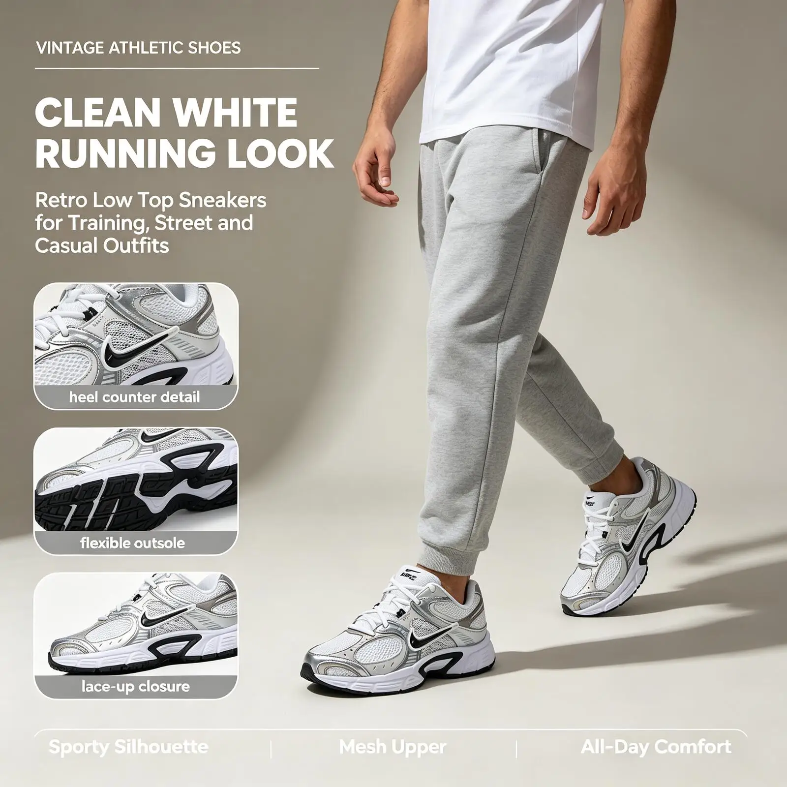 Hot Nike Official Genuine V5 Rnr Men's Sports Trendy And Fashionable Training Shoes, Low-Top Comfortable Casual Shoes