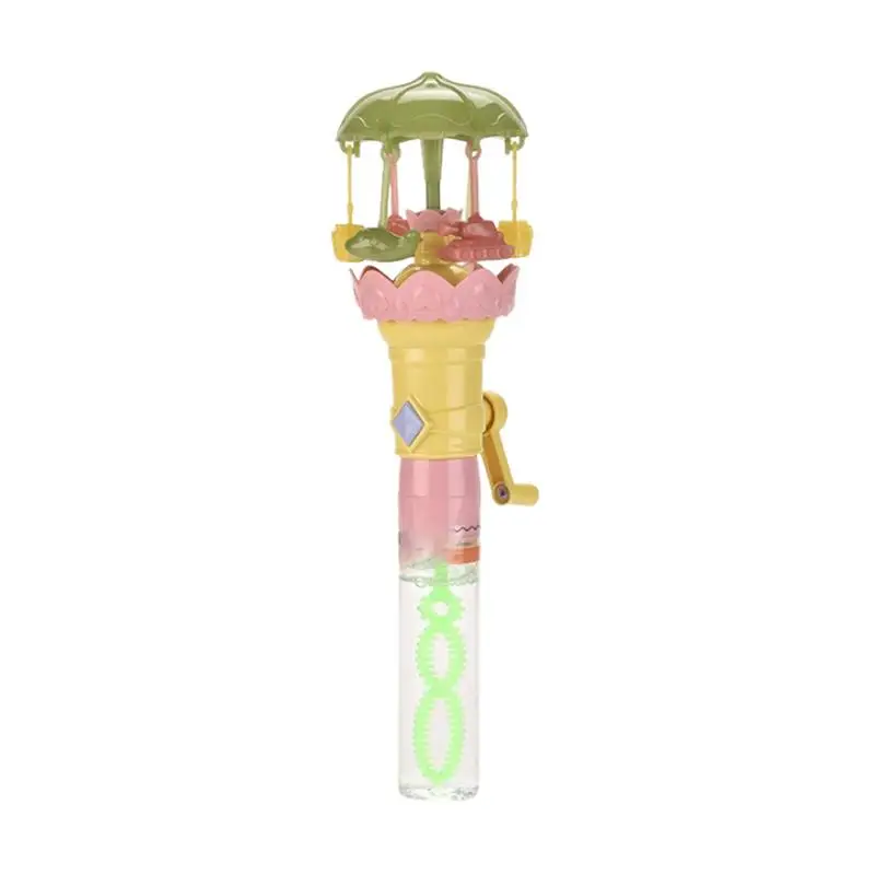 Kinder-Blasenstab, niedliches Karussell, Leuchtgebläse, tragbar, sensorische Blasenstabs für Kinder, Jungen, Mädchen, Hinterhof, Party, Geburtstag, Ostern