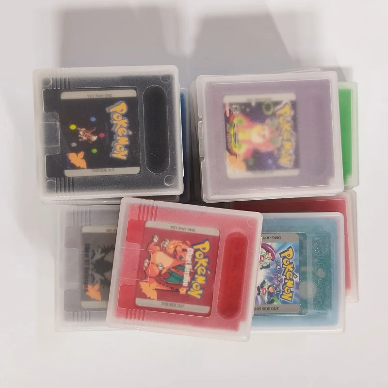 20 StylesPokemon سلسلة لعبة خرطوشة 16 بت لعبة فيديو بطاقة وحدة التحكم 97 البرونزية 2 ل USA GBC GBA لعبة معركة جمع بطاقة