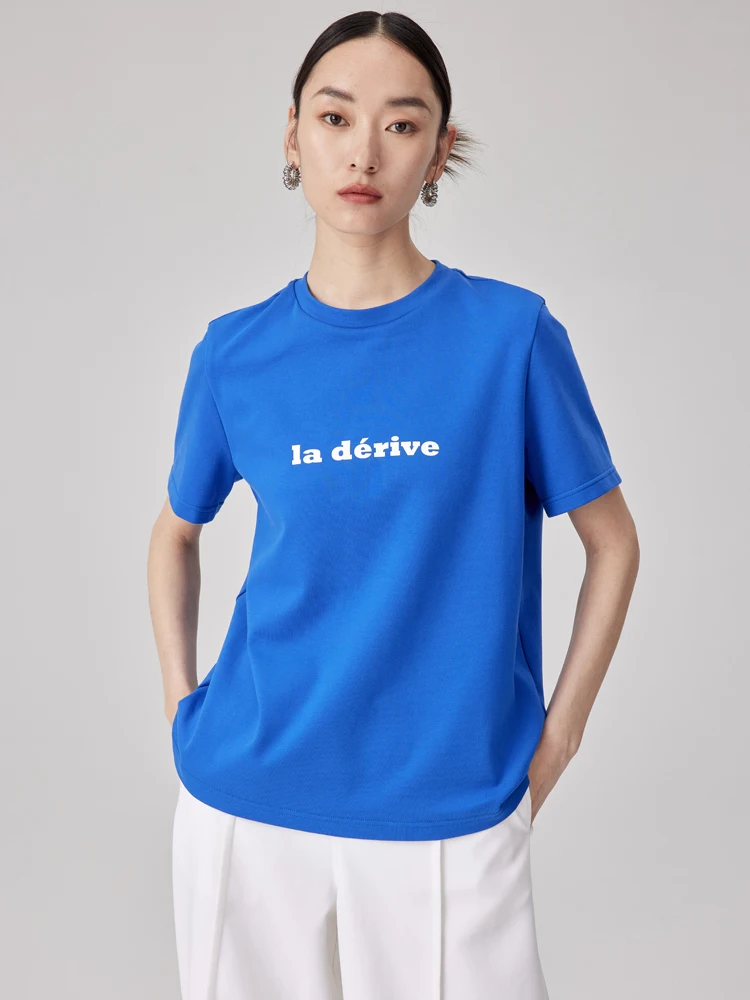 

Высококачественная перуанская хлопковая трикотажная ткань для женских летних футболок свободного кроя с круглым вырезом и прямым силуэтом