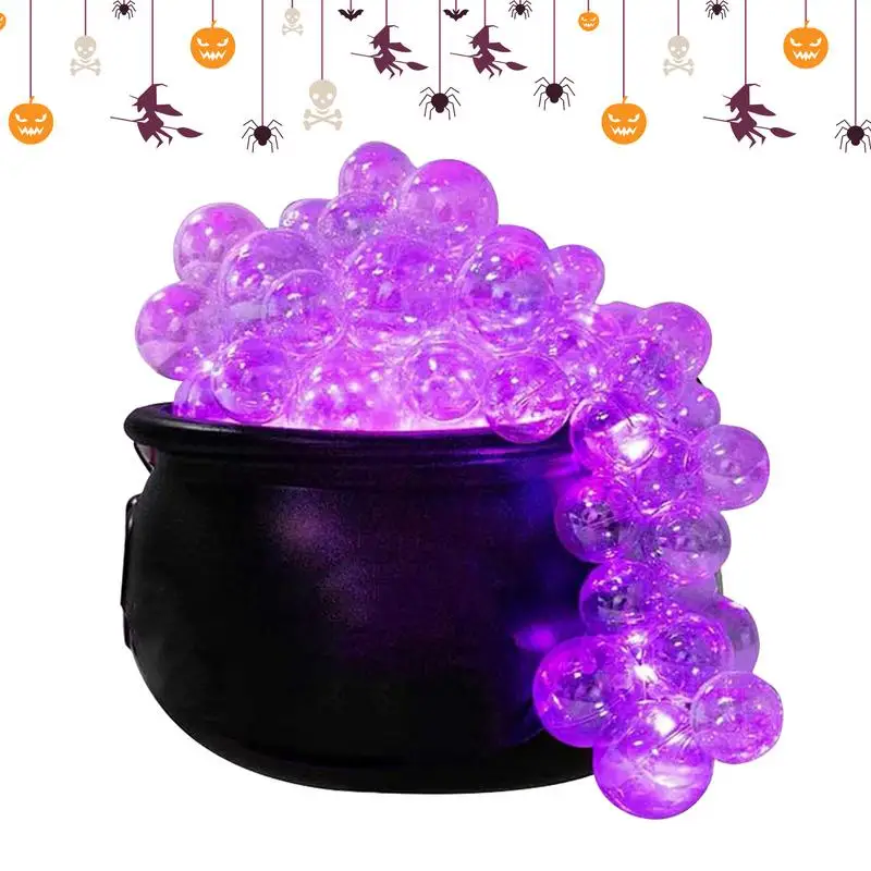 

Big Cauldron Pots Halloween Decorations Vintage Decor Light up Witches Cauldron Black Bowl Festive Exquisite Cauldron