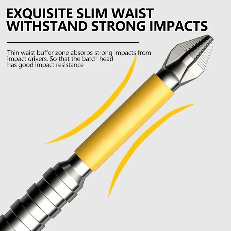 عدم الانزلاق صلابة عالية وقوية المغناطيسي بت PH25/50/65/70/90/150 مللي متر الصليب صلابة عالية أداة اليد مثقاب كهربائي المسمار