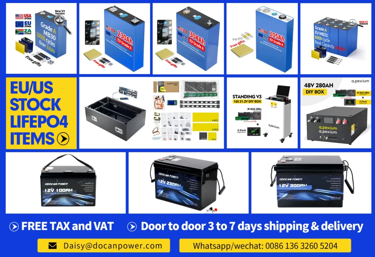 2025 New a Solar Energy Storage Battery Eve LF280K 8000 Cycle 3.2V Lithium Hithium Cornex Lifepo4 280Ah 300Ah 310A