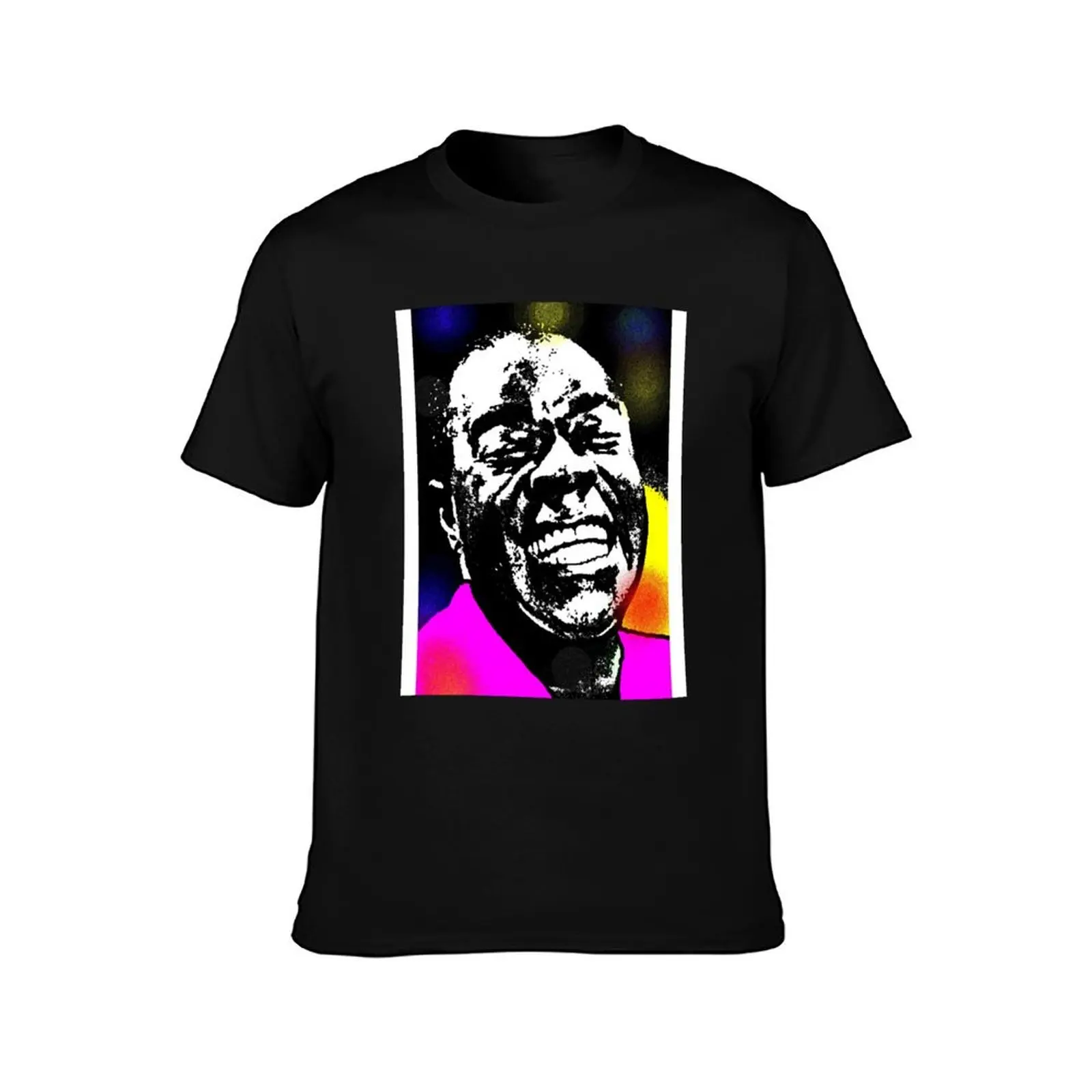 Louis Armstrong T-Shirt Summer Casual Cotton Tee Oversized Streetwear Tops Vintage Graphic Print Loose Fit Short Sleeve