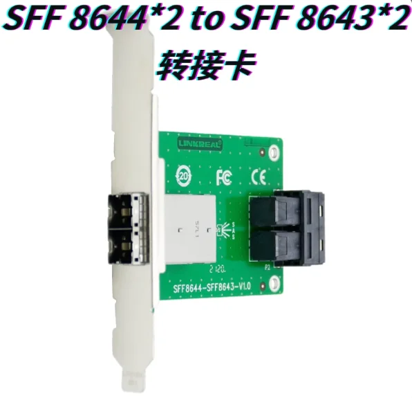 

Для карты адаптера 9300-8e 9380-8e mini SAS 12 ГБ SFF-8643 TO SFF-8644 преобразование внутри и снаружи
