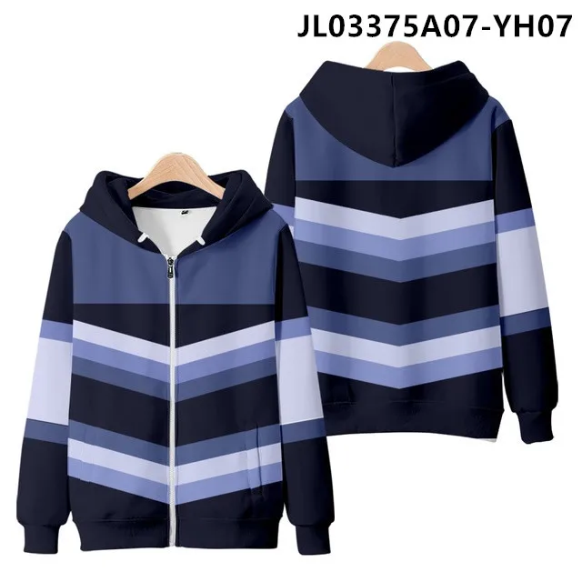 3D Anime Aaron Hoodies Zipper Varsity Jacket Merch Zip Hoodies Women Men Hooded Sweater Sweatshirts Boys Girls Cosplay Hoodie