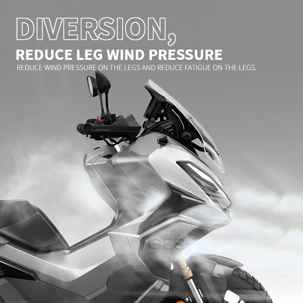 

Motorcycle Leg Fairing Wind Deflector Leg Deflectors For HONDA ADV350 ADV 350 2022- Side Spoilers Wing Deflector Windshield