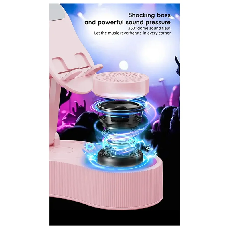 A24U Lazy Tablet Stand Induction Mobile Phone Holder For Counter Vanity Nightstand Travel Car