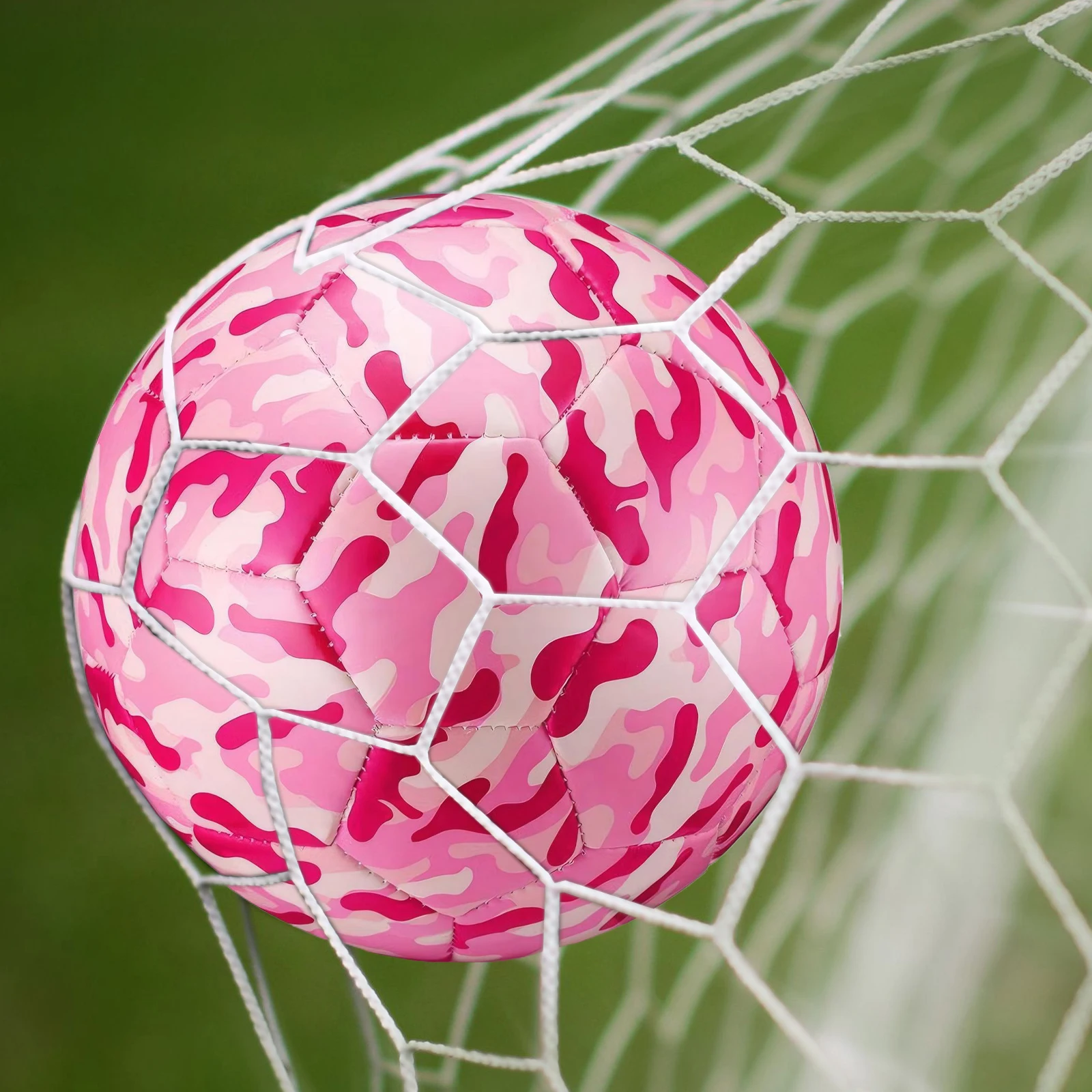 소녀 축구 공 펌프 고무 같은 탄력성 위장 축구 크기 4를 가진 넓은 신청