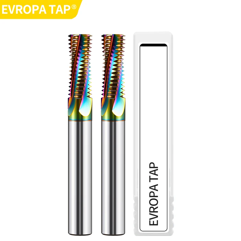 

EVROPA TAP Станок с ЧПУ Твердосплавные стальные трубы из вольфрамовой стали Фреза с полной резьбой BSPT RC PT 1/16 1/8 1/4 3/8 1/2 Фрезы