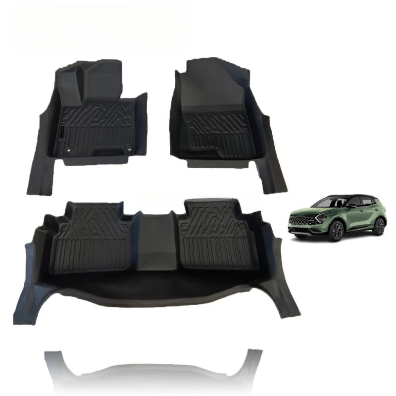 

High Quality Heat/Cold Resnt 5D TPE Anti-Slip Waterproof Black 3.5MM Thick Full Coverage Car No Deformation No Fade