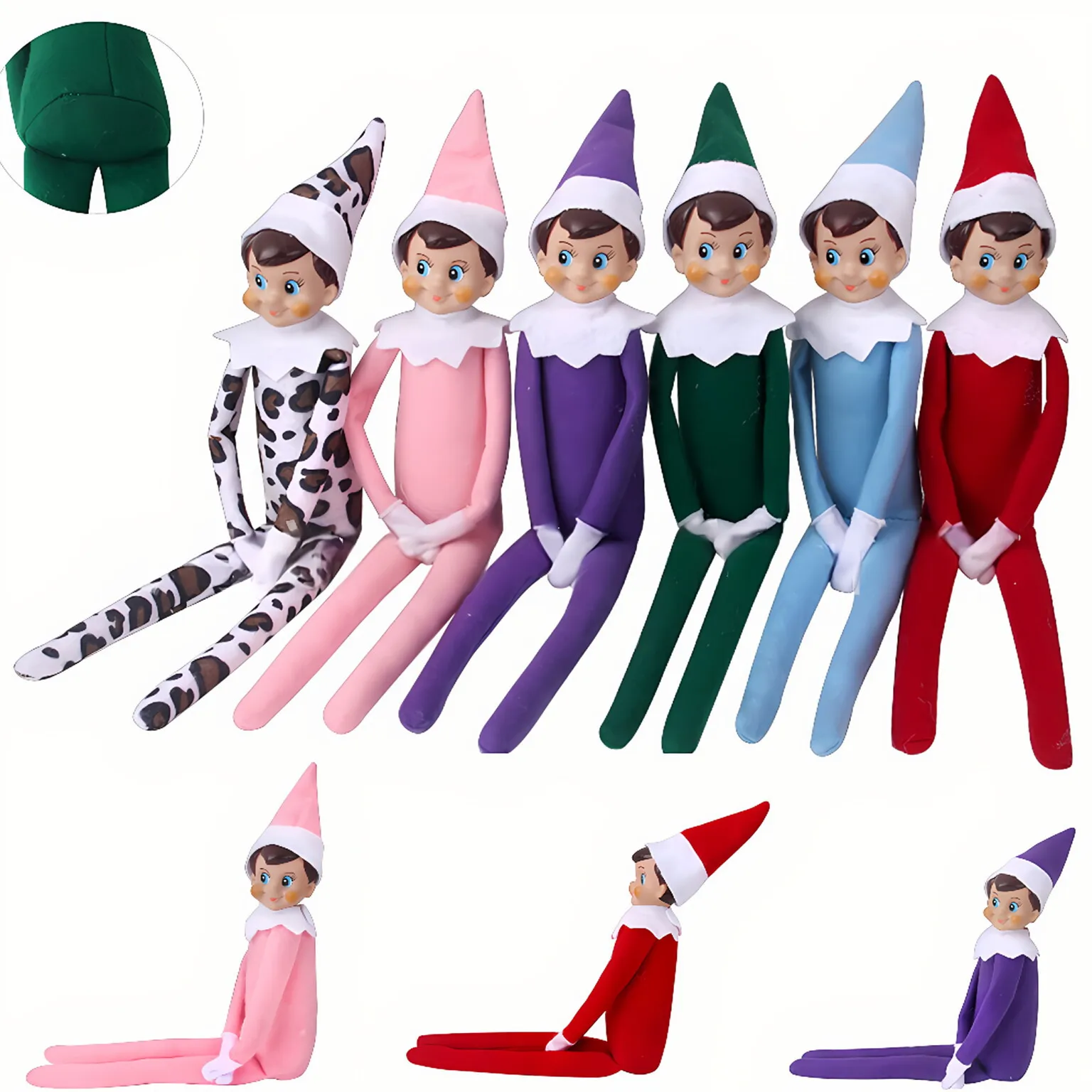 New Multi Style 33cm~35cm Cute Elf Doll Christmas Decoration Doll Accessories Toy Gifts