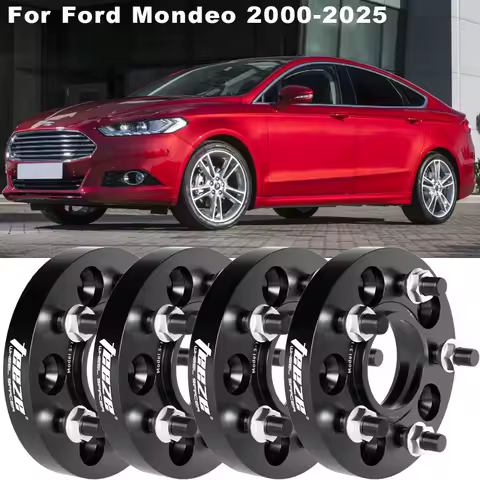 2/4PCS 5X108 CB 63.4 M12X1.5 For Ford Mondeo 2000-2025 Flange Plate T6-7075 Wheel Spacers Aluminum Hub widened Adapter