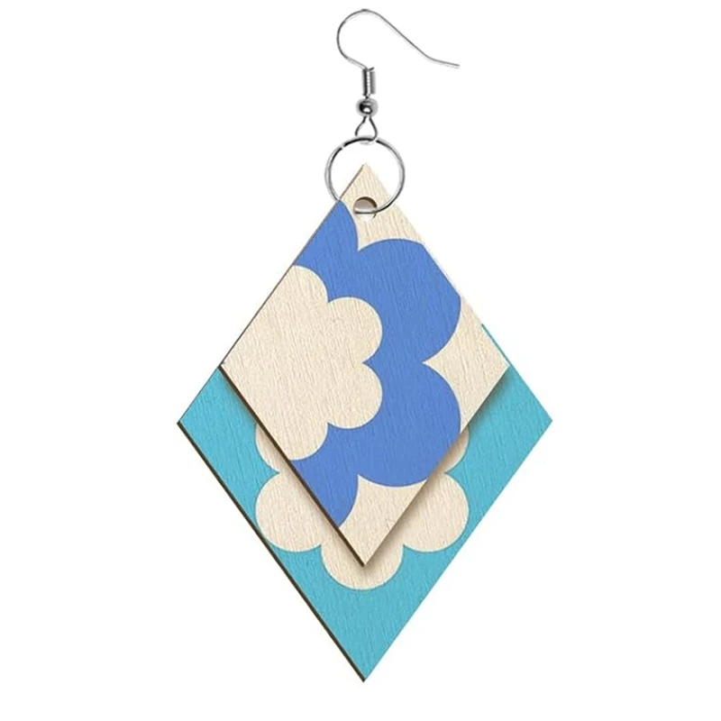 

Unfinished Wooden Earrings Teardrop/Wood EarringJAS