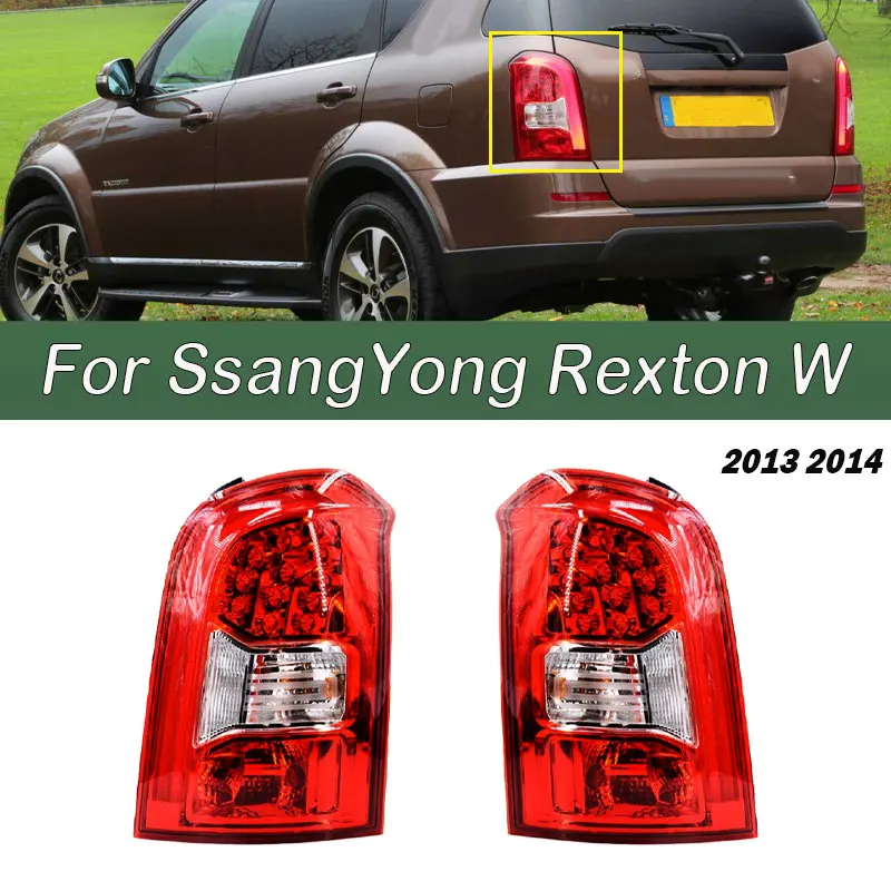 Car Accessories For SsangYong Rexton W 2013 2014 LED Rear Tail Light Fog Lamp Brake Parking Lamp Assembly 8360108C10 8360208C10