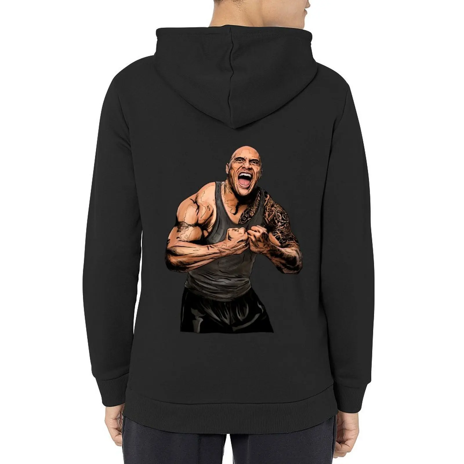 

dwayne johnson Hoodie fashion men men clothing clothes for men mens clothing big size hoodie