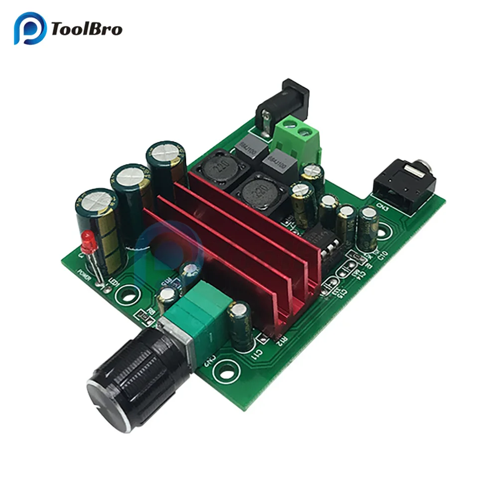 Imagem -02 - Placa de Amplificador de Potência Digital Subwoofer Tpa3116 Módulo Áudio 100w Ne5532 Placa Amplificadora Tamanho 75x60 mm Tpa3116d2