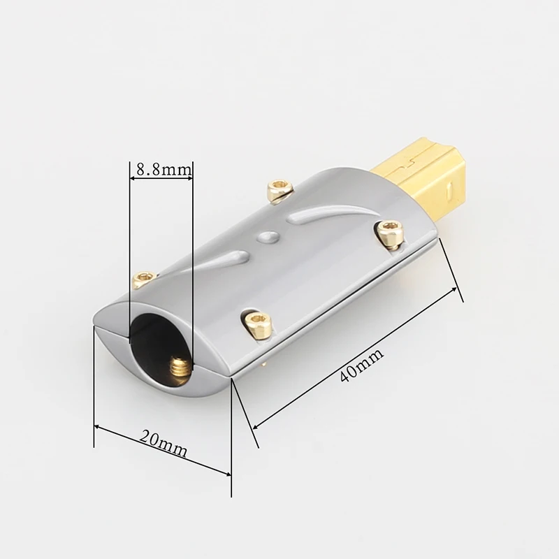 Gilded USB Data Cable DIY Type A Type B  USB A USB B USB2.0 USB Connector Jack Tail Sockect Connector Port Sockect