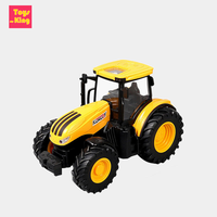 1/24 Tractor Model Set Farmer Toys Car For Children Farming Simulated Sound and Light Sliding 4 Wheeled Engineering Vehicle Gift
