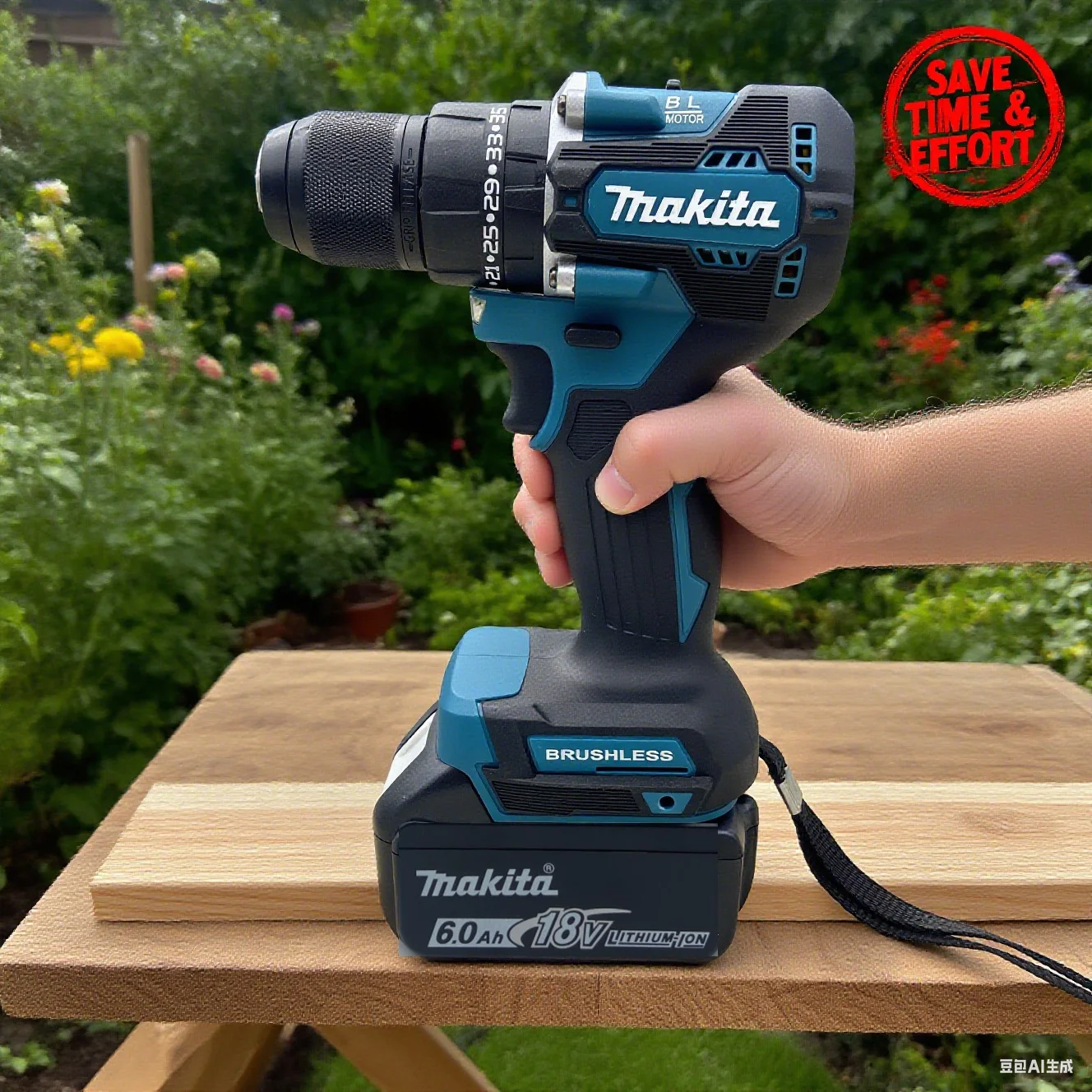 

100% Makita DDF487 13mm Brushless 18V Lithium Rechargeable Impact Drill Electric Screwdriver for Decoration Team
