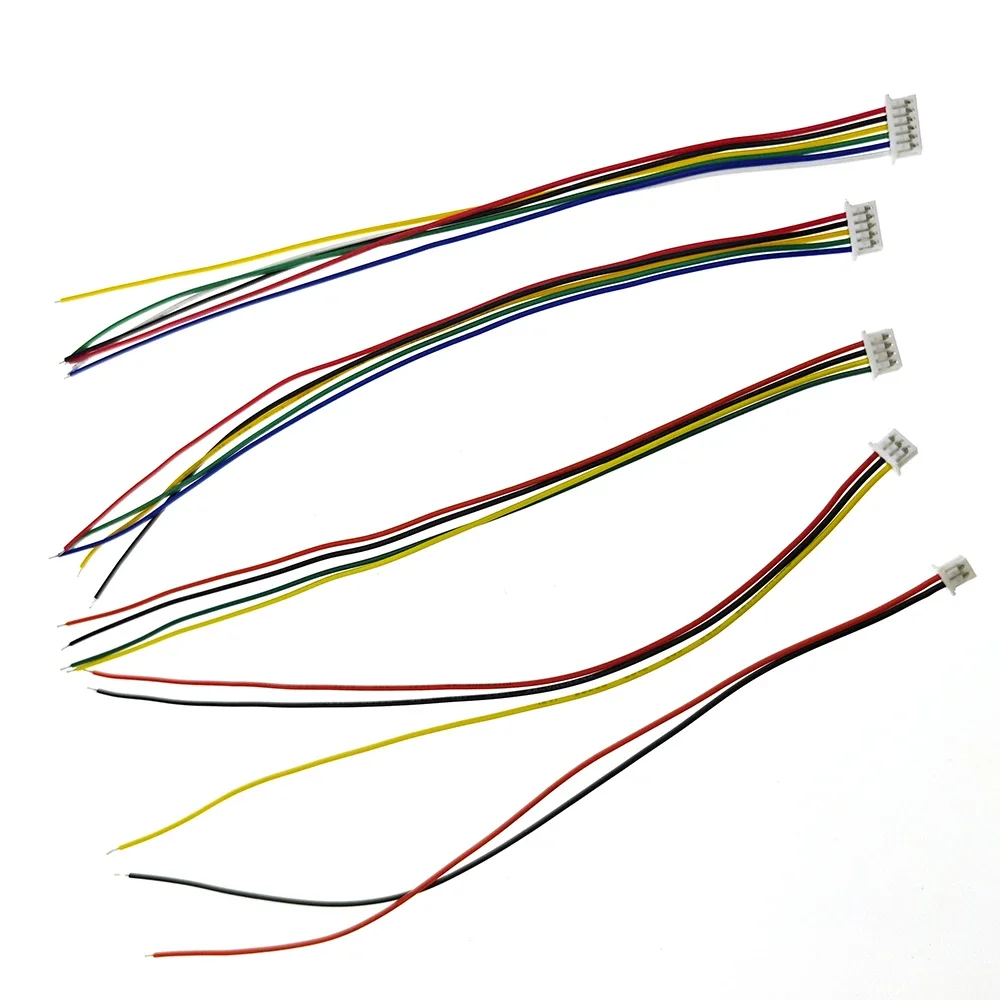 10Pairs JST1.25 Mannelijke Vrouwelijke Draad Connector Pitch1.25mm 2 3 4 5 6P JST Plug Jack Terminal Kabel Connector Lengte 10CM