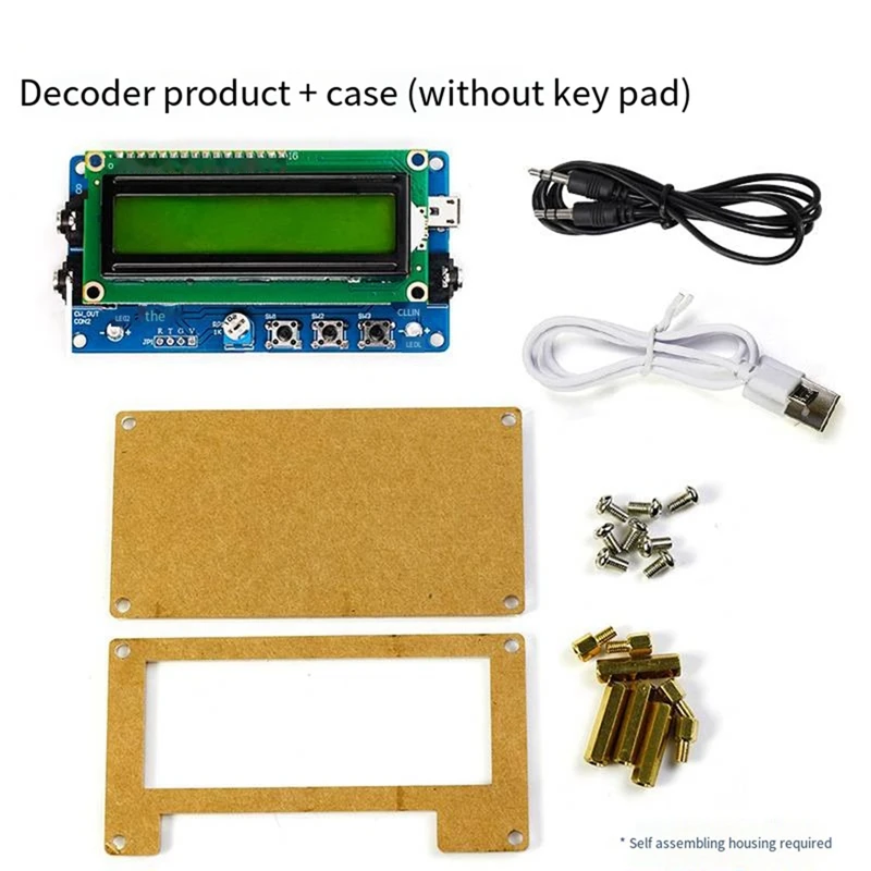 New Upgraded HU-069B CW Morse Code Decoder Trainer Parts Electronic DIY Circuit Board Welding Practice Kit-A22G