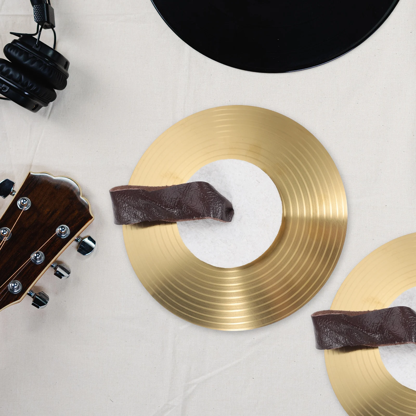 

Cymbals for Kids Percussion Children’s Drum Instruments with Handles Portable