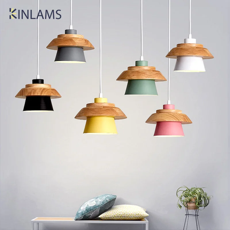 

Nordic Simple Modern Macarone Ceiling Pendant Lamps Café Restaurant Dining Table Small Chandelier Lighting Bedroom Deco Lights